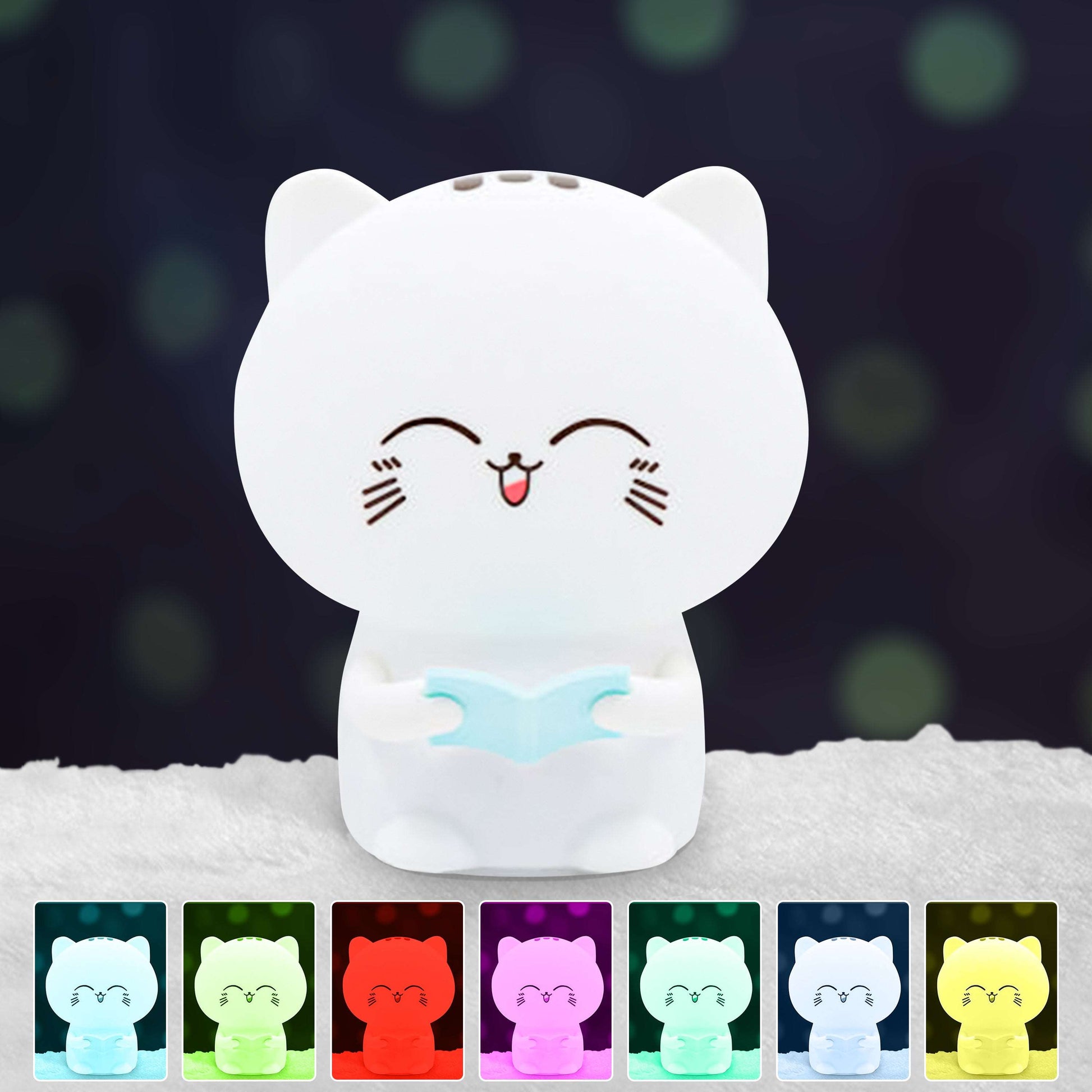 Cat-shaped Kids Night Light for Cozy Nights and Magical Dreams